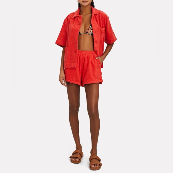 TERRY Tops - TERRY NEW NWT Red Terry Cloth Matching Set